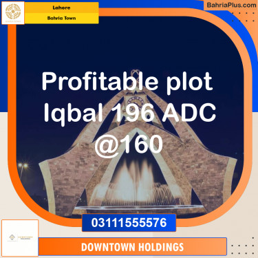 Residential Plot for Sale in Bahria Town, Lahore - (BP-200196)