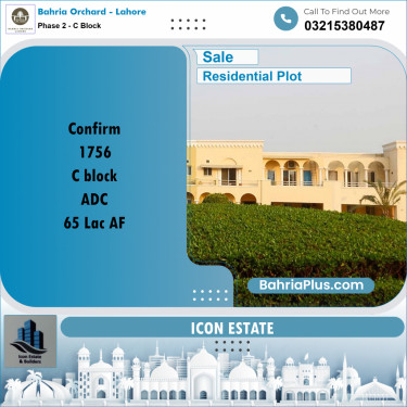 5 Marla Residential Plot for Sale in Phase 2 - C Block -  Bahria Orchard, Lahore - (BP-200249)