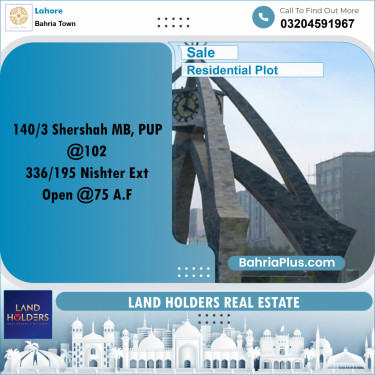 Residential Plot for Sale in Bahria Town, Lahore - (BP-200310)