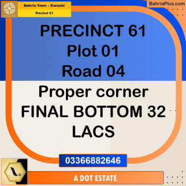 125 Sq. Yards Residential Plot for Sale in Precinct 61 -  Bahria Town, Karachi - (BP-200382)