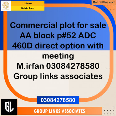 Commercial Plot for Sale in Bahria Town, Lahore - (BP-200437)