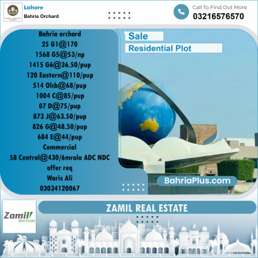 Residential Plot for Sale in Bahria Orchard, Lahore - (BP-200485)