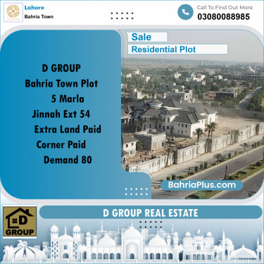 Residential Plot for Sale in Bahria Town, Lahore - (BP-200547)