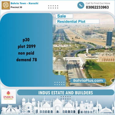 250 Sq. Yards Residential Plot for Sale in Precinct 30 -  Bahria Town, Karachi - (BP-200631)