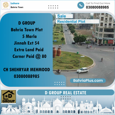 Residential Plot for Sale in Bahria Town, Lahore - (BP-200648)