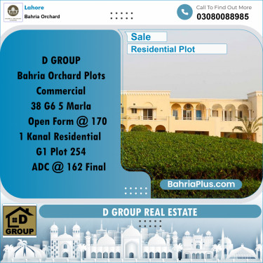 Residential Plot for Sale in Bahria Orchard, Lahore - (BP-200650)