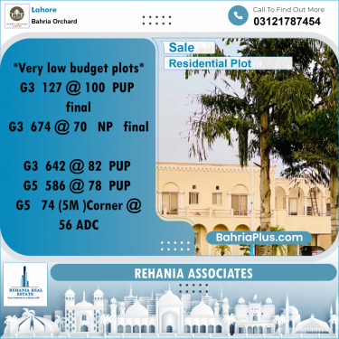 Residential Plot for Sale in Bahria Orchard, Lahore - (BP-200807)