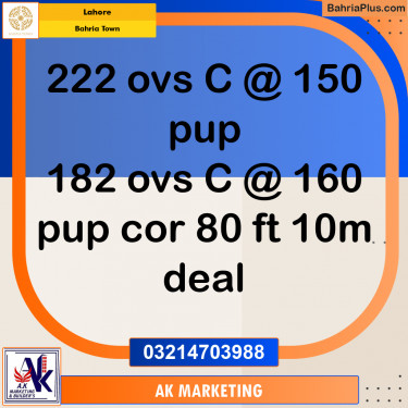 Residential Plot for Sale in Bahria Town, Lahore - (BP-200878)