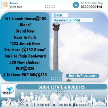 Residential Plot for Sale in Bahria Town, Lahore - (BP-200914)