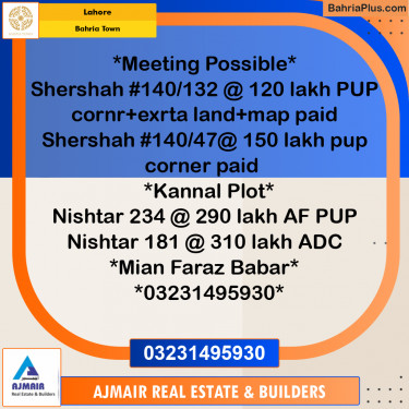 Residential Plot for Sale in Bahria Town, Lahore - (BP-200944)