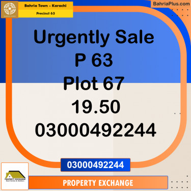 125 Sq. Yards Residential Plot for Sale in Precinct 63 -  Bahria Town, Karachi - (BP-200990)