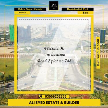 272 Sq. Yards Residential Plot for Sale in Precinct 30 -  Bahria Town, Karachi - (BP-201000)