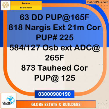 Residential Plot for Sale in Bahria Town, Lahore - (BP-201049)