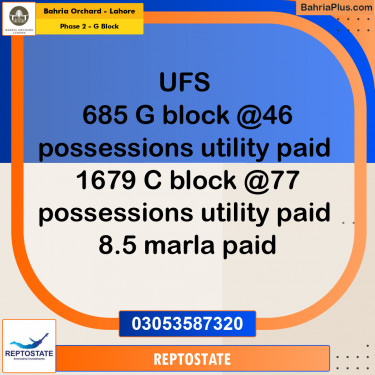 Residential Plot for Sale in Phase 2 - G Block -  Bahria Orchard, Lahore - (BP-201197)