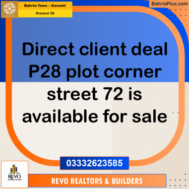 Residential Plot for Sale in Precinct 28 -  Bahria Town, Karachi - (BP-201231)
