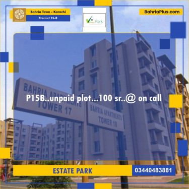 Residential Plot for Sale in Precinct 15-B -  Bahria Town, Karachi - (BP-201234)