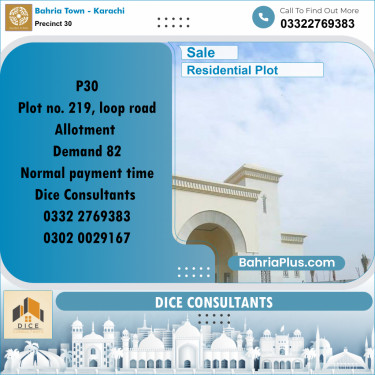 Residential Plot for Sale in Precinct 30 -  Bahria Town, Karachi - (BP-201280)