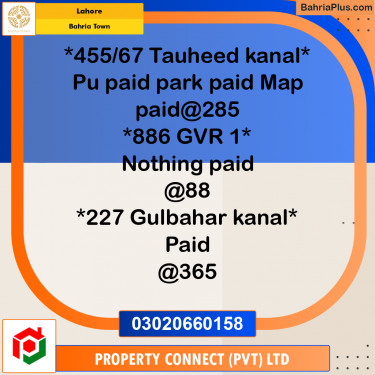 Residential Plot for Sale in Bahria Town, Lahore - (BP-201319)