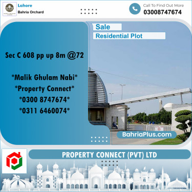 Residential Plot for Sale in Bahria Orchard, Lahore - (BP-201334)