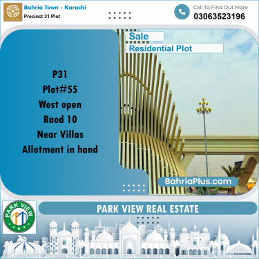 125 Sq. Yards Residential Plot for Sale in Precinct 31 Plot -  Bahria Town, Karachi - (BP-201452)