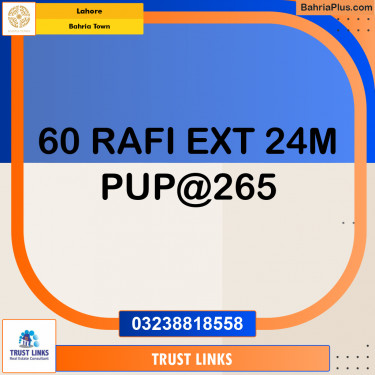 Residential Plot for Sale in Bahria Town, Lahore - (BP-201515)