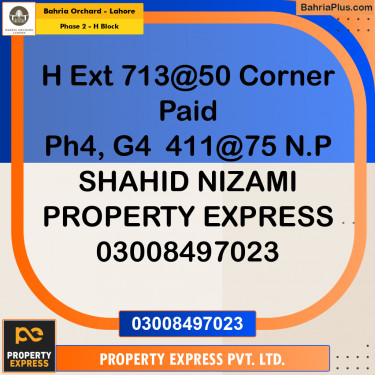 5 Marla Residential Plot for Sale in Phase 2 - H Block -  Bahria Orchard, Lahore - (BP-201684)