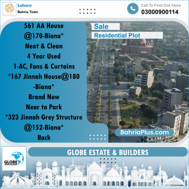 Residential Plot for Sale in Bahria Town, Lahore - (BP-201686)