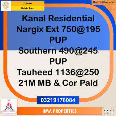 Residential Plot for Sale in Bahria Town, Lahore - (BP-201710)