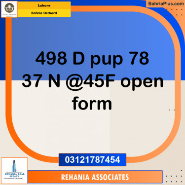 Residential Plot for Sale in Bahria Orchard, Lahore - (BP-201775)