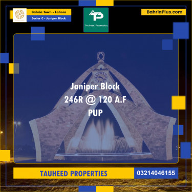 10 Marla Residential Plot for Sale in Sector C - Janiper Block -  Bahria Town, Lahore - (BP-201799)