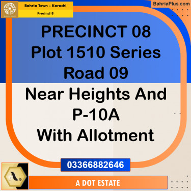 272 Sq. Yards Residential Plot for Sale in Precinct 8 -  Bahria Town, Karachi - (BP-201874)
