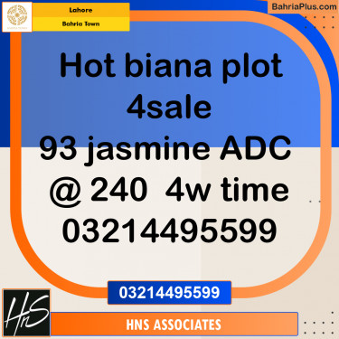 Residential Plot for Sale in Bahria Town, Lahore - (BP-201885)