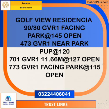 Residential Plot for Sale in Bahria Town, Lahore - (BP-201935)