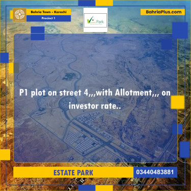 Residential Plot for Sale in Precinct 1 -  Bahria Town, Karachi - (BP-202003)