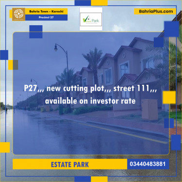 Residential Plot for Sale in Precinct 27 -  Bahria Town, Karachi - (BP-202056)