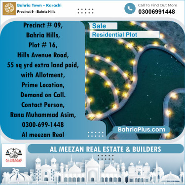 500 Sq. Yards Residential Plot for Sale in Precinct 9 - Bahria Hills -  Bahria Town, Karachi - (BP-202083)