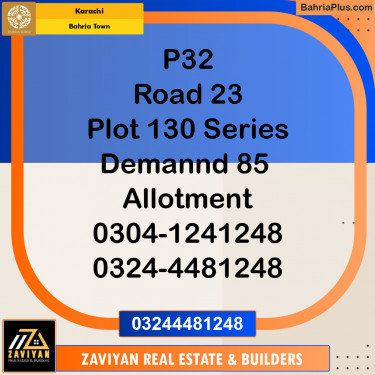 Residential Plot for Sale in Bahria Town, Karachi - (BP-202103)