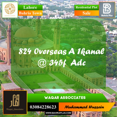 Residential Plot for Sale in Bahria Town, Lahore - (BP-202147)