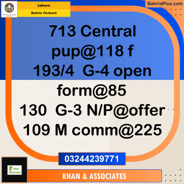 Residential Plot for Sale in Bahria Orchard, Lahore - (BP-202158)