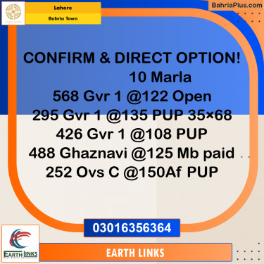 Residential Plot for Sale in Bahria Town, Lahore - (BP-202198)