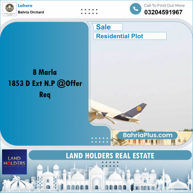 8 Marla Residential Plot for Sale in Bahria Orchard, Lahore - (BP-202231)