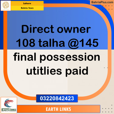 Residential Plot for Sale in Bahria Town, Lahore - (BP-202262)