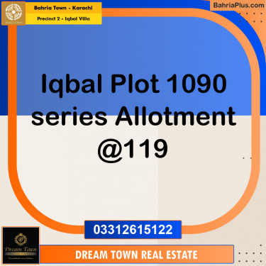 125 Sq. Yards Residential Plot for Sale in Precinct 2 - Iqbal Villa -  Bahria Town, Karachi - (BP-202268)