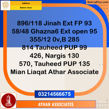 Residential Plot for Sale in Bahria Town, Lahore - (BP-202291)