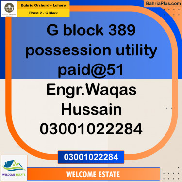 5 Marla Residential Plot for Sale in Phase 2 - G Block -  Bahria Orchard, Lahore - (BP-202320)