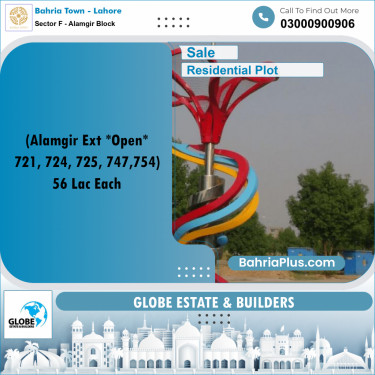 Residential Plot for Sale in Sector F - Alamgir Block -  Bahria Town, Lahore - (BP-202343)