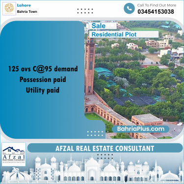 Residential Plot for Sale in Bahria Town, Lahore - (BP-202368)