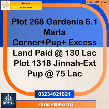 Residential Plot for Sale in Bahria Town, Lahore - (BP-202450)