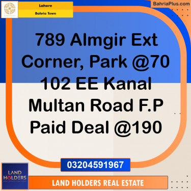 Residential Plot for Sale in Bahria Town, Lahore - (BP-202506)