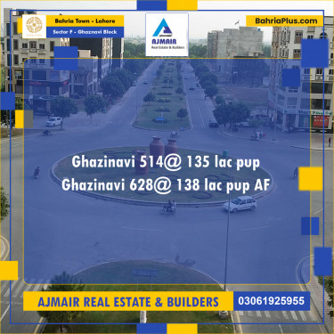 Residential Plot for Sale in Sector F - Ghaznavi Block -  Bahria Town, Lahore - (BP-202516)